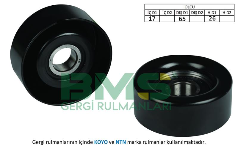 ALTERNATÖR GERGİ RULMANI ACCENT 05>GETZ-i10-i20-i30-i40 1.5CRDI-1.6CRDI-1.7CRDI-BLUE 11> 1.6CRDİ