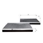 POLEN FILTRESI 307 00> 308 07> 1007 05> RCZ 10> / C2 03> C3 02> C4 04> DS4 11> KARBONLU