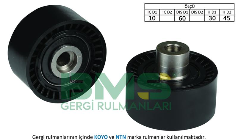 V KAYIS AVARE (ALTERNATOR) RULMANI P107 P206 P206 P307 C2 C3 XSARA FIESATA 1.4HDI / 1.6HDI / FOCUS 1.6TDCI 02>NACHI OLCU: (10×60×30 / 45)