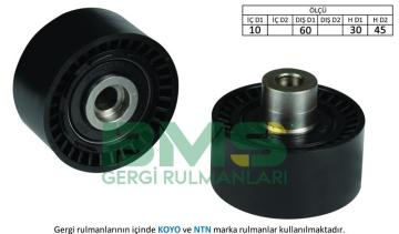 V KAYIS AVARE (ALTERNATOR) RULMANI P107 P206 P206 P307 C2 C3 XSARA FIESATA 1.4HDI / 1.6HDI / FOCUS 1.6TDCI 02>NACHI OLCU: (10×60×30 / 45)