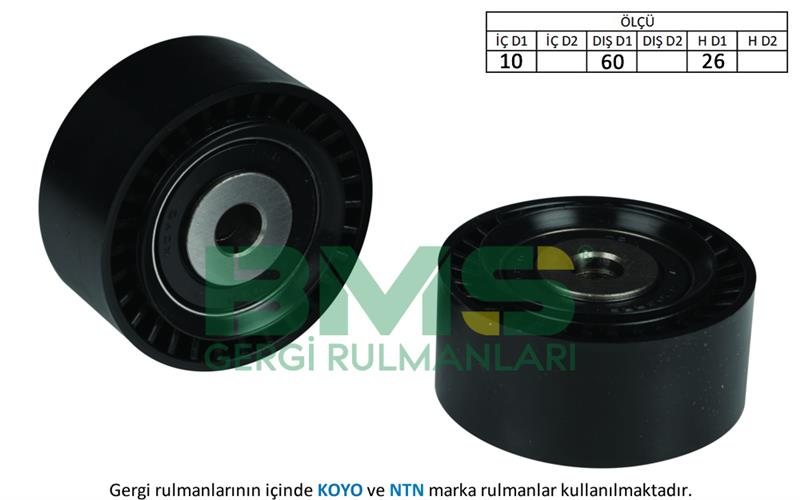 ALTERNATÖR GERGİ RULMANI PARTNER-BERLINGO 1.4-1.6 16V-P206 1.4 16V-P307-C4 1.6 16V-BIPPER-NEMO 1.4