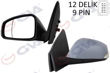 DIŞ DİKİZ AYNASI SOL FLUENCE 10> ELEKTRİKLİ+ISITMALI+SİNYALLİ+SENSÖRLÜ+ASTARLI+ASFERİK VM-6141EHPSAL