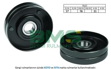 ALTERNATÖR GERGİ RULMANI A4 1.6-1.8-1.8 T A6 1.8-1.8 T