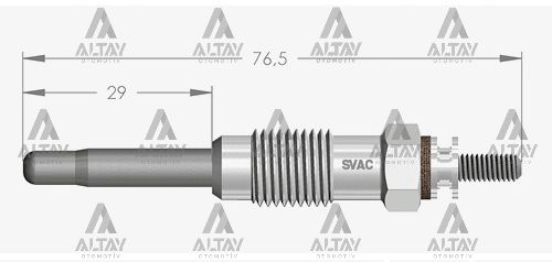 KIZDIRMA BUJİSİ (ISITMA) ALFA 164 2.5 TD / ALFETTA 2.0 TD-2.4 TD / GIULIA 1.8 D / GIULIETTA 2.0 TD / BMC TM 30 / RANGE ROVER 2.4 TD 11V
