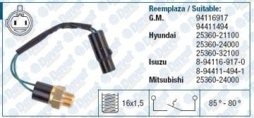 FAN MUSURU  85-80°  KABLOLU HYUNDAI EXCEL1.5 1990 - 1994 - ELANTRA 1991 ->