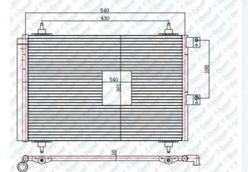 Klıma Radyatoru (Kondanser) Berlyngo Iı Xsara Pıcasso Partner Iı Dv6 (1.6 Hdı 16V) Olcu: (555×364×16)