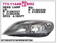 Sag Far Volvo (V40) (13-) (Sıyah / Far Motorlu)