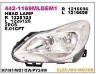 ON FAR SAG MOTORU UZERINDE KROM OPEL CORSA D 11- / SINYAL DUYU ILE BIRLIKTE