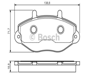 FREN BALATASI ÖN  TRANSIT M12-M15 BM