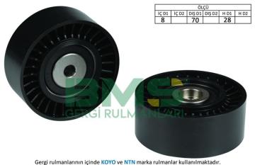 ALTERNATÖR GERGİ RULMANI VW CRAFTER-MULTIVAN V-T5-TIGUAN 2.0 TDİ 2010=> A4-A5-A6-Q5 2.0 TDİ (70x28)