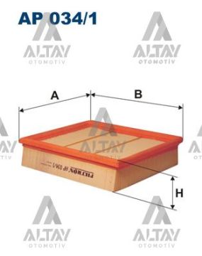 HAVA FİLTRESİ W169 / W245 A SERİ B SERİ 11=> OM 651 955 SENSÖRLÜ EURO5