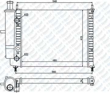 Motor Radyatoru Marea Bıdonlu 96> (480×415×34)