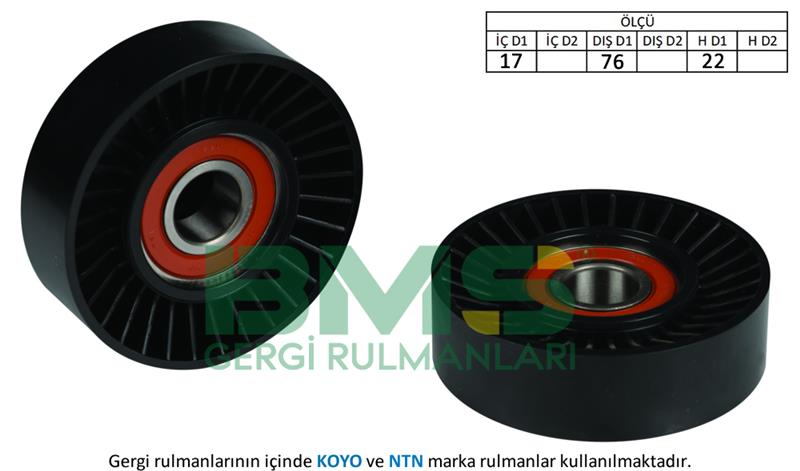 ALTERNATÖR GERGİ RULMANI ACCENT ERA 1.5 CRDİ 06=>