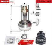 AKS KAFASI DIS -(FIAT: BRAVA -BRAVO 95-98 ABSLI 1.6 16V OTOMATIK VITES) 22×22×46