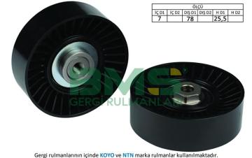 ALTERNATÖR GERGİ RULMANI CADDY-GOLF3-PASSAT-POLO-T4-A6 1.9-2.5 TDI 1990-1997 (1Y-1Z-AAZ-ABL-AFN-ACV)