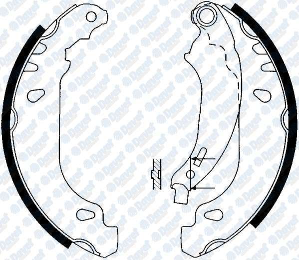 Arka Fren Balatası Pabuc Clıo Iı Symbol Logan Sandero 1,2 / 1,4 / 1,5 / 1,6 (Abs Sız)