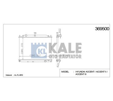 RADYATÖR SU ACCENT 06-11 ERA DİZEL M-T BRAZING