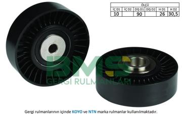 ALTERNATOR GERGI RULMANI (10×90×26 / 30.5) CRAFTER 2.5TDI