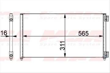 KLIMA RADYATORU-(FIAT: DOBLO ''1.3-1.9 JTD'' 03-10  )