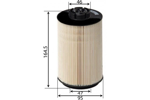 YAKIT FİLTRESİ VOLVO TIR FEII (07/2006-). FLII (07/2006-)(SU AYRAÇLI KAĞIT) PU 1058x-PE 996-KX 230D ECO
