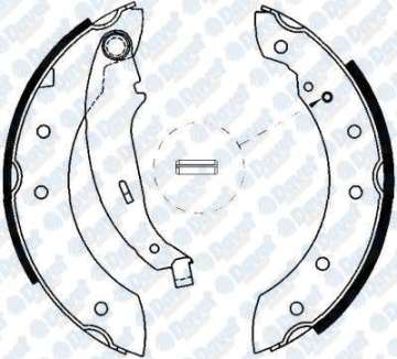 Arka Fren Balatası Pabuclu P106-P206-P306-Saxo-Xsara-Clıo Iı-Symbol-Thalıa-Laguna-Twıngo-Logan 04->