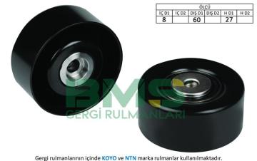 ALTERNATÖR GERGİ RULMANI PARTNER-P206-306-JUMPY1.9D -P307 1.4 16V-1.6 16V-C2 1.4-1.6-C3 1.4i-1.4 16V