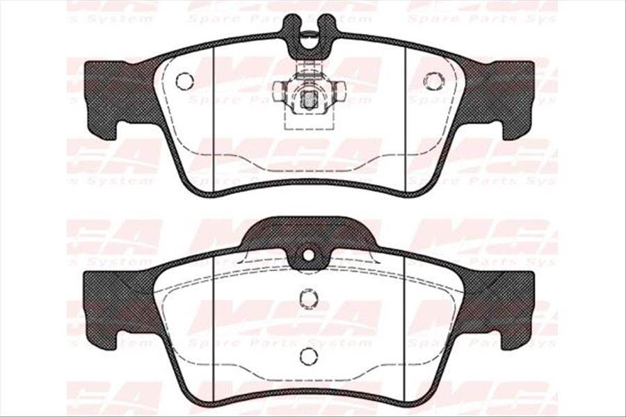 Fren Balatası Arka ''Wva 23334-23335'' - (Mercedes: E200 Cdı / Cls 350Cdı 2005- / E-S Serıes)
