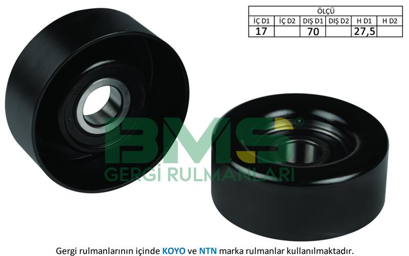 ALTERNATÖR GERGİ RULMANI ACCENT-GETZ-MATRIX-SANTAFE-TUCSON 1.5 CRDI-VGT- 2.0CRDI 01=>