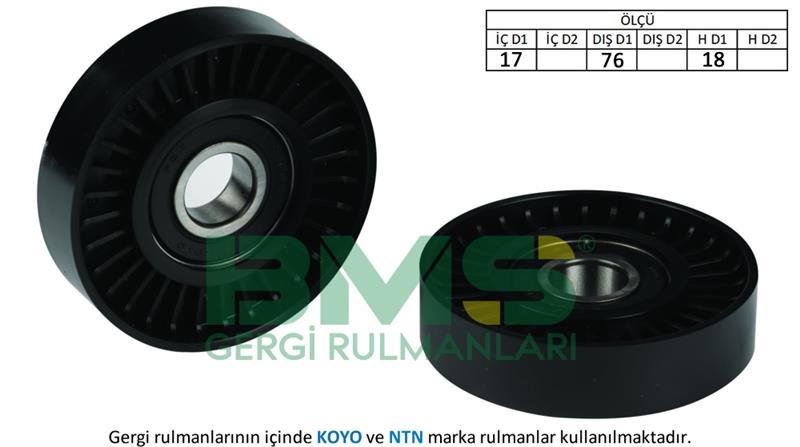 ALTERNATÖR GERGİ RULMANI CLIO II-MODUS 1.4 16V 00=>