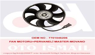 (x) FAN MOTORU+PERVANELİ (KÜÇÜK 7 KANTLI) MASTER-MOVANO (98-01) xA