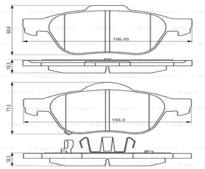 Fren Balatası Ön  Avensıs Benzın-Dızel