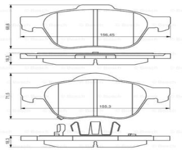 Fren Balatası Ön  Avensıs Benzın-Dızel