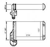 KALORIFER RADYATORU (VW CADDY 96-03  GOLF 86-01  PASSAT 88-93  POLO 95-00  POLO CLS 96-02  SEAT IBIZA 93-02)