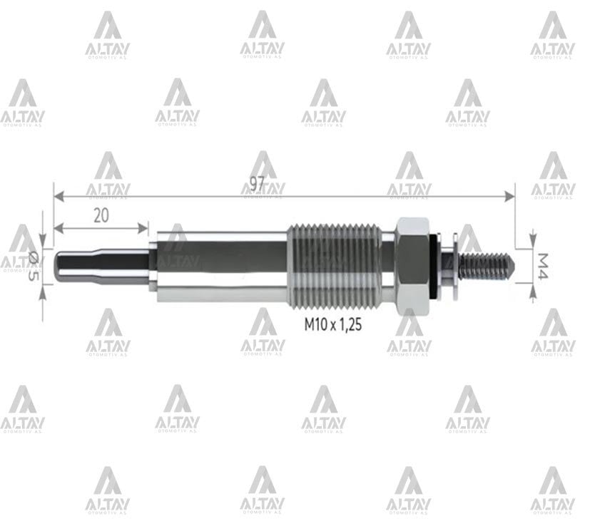 KIZDIRMA BUJİSİ (ISITMA) CANTER 449 23V.