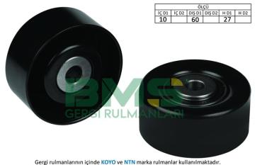 ALTERNATÖR GERGİ RULMANI PARTNER-BERLINGO 1.4-1.6 16V-P206 1.4 16V-P307-C4 1.6 16V-BIPPER-NEMO 1.4