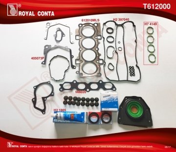 MOTOR TAKIM CONTASI (REINZ KECELI SUBAP LASTIKLI) S,K,C DAHIL FIESTA VI 1,4 16V / 1,25 16V 08>