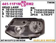 ON FAR SAG SİYAH VOLKSWAGEN T6 CARAVELLA 10-
