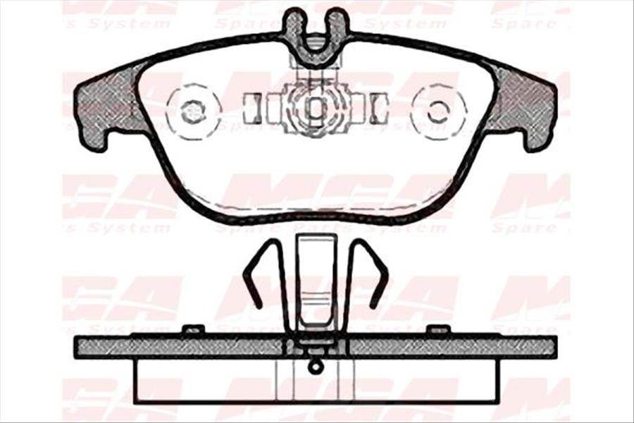 Fren Balatası Arka (Mercedes: C - Serısı)