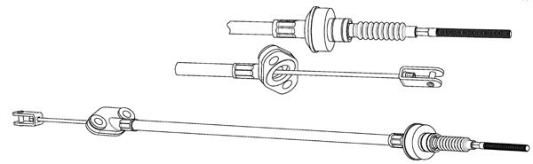 DEBRİYAJ TELİ AGILA 1.2 04=> (675mm/413mm)