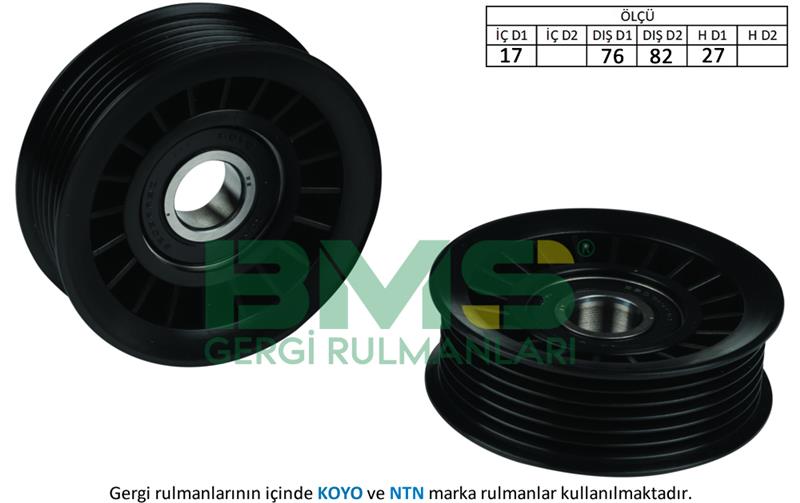 ALTERNATÖR GERGİ RULMANI FORD C-MAX-FOCUS C-MAX-FOCUS II 1.8 TDCi 04-12-OMEGA B-VECTRA A-B