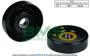 ALTERNATÖR GERGİ RULMANI (V BİLYA) A4-A5-Q5 1.8-2.0 TFSI (CPFA-CJKA-CDHA-CDNC)