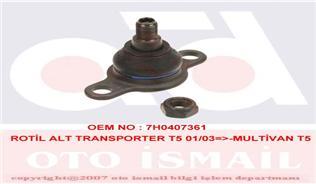 ALT ROTIL SAG / SOL TRANSPORTER T5 MULTIVAN CARAVELLE 03> (2 DELIK ARASI 80 MM)