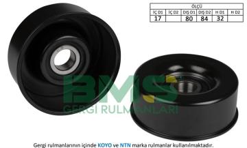 ALTERNATOR GERGI RULMANI 17×80 / 84×32 DEMIR (IRON) NISSAN PRIMERA XTRAIL