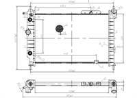 SU RADYATORU OTOMATİK ŞANZ. ( OPEL : ASTRA F NAC 1.4 1.6 1.8 2.0 92-98 ) 538×359×23