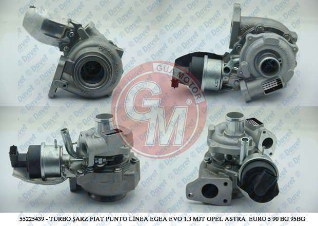 55225439-TURBO KOMPLE CORSA-MERIVA-PALIO-ALBEA 1.3 MJTD-CDTI (Start / Stop Teknolojisi)