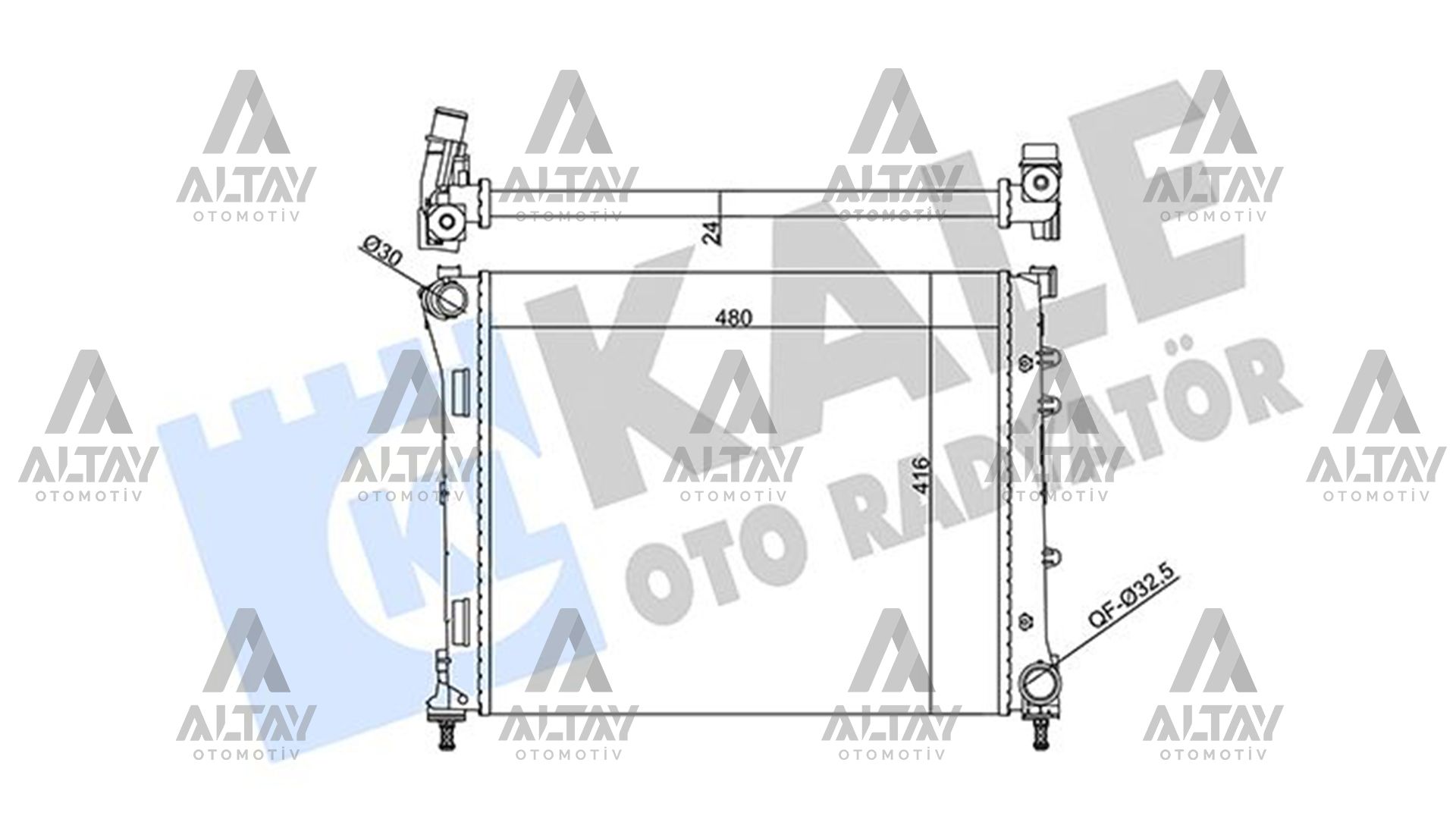 RADYATÖR SU 500 08-12 / PANDA 12=> / KA 08=> / 1.3 JTD M-T MEKANİK