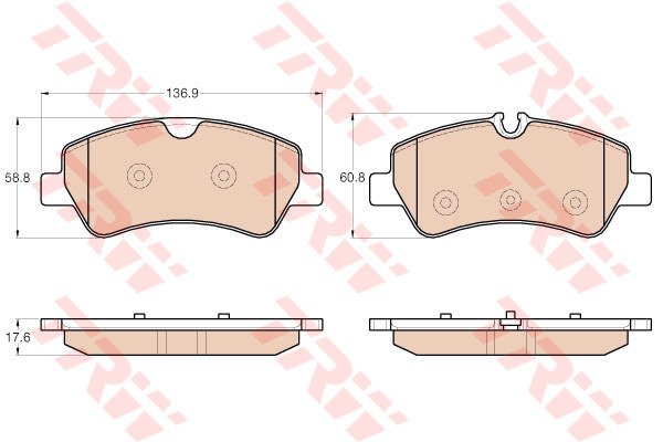 ARKA FREN BALATASI TRANSIT CUSTOM V362 - V347-V348 2.2TDCI 12/>ARKA TEK TEKER