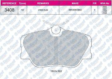 FREN BALATASI ON WVA 20941 W201 88>93 W124 88>93 S124 85>93 C124 93>97 A124 93>98