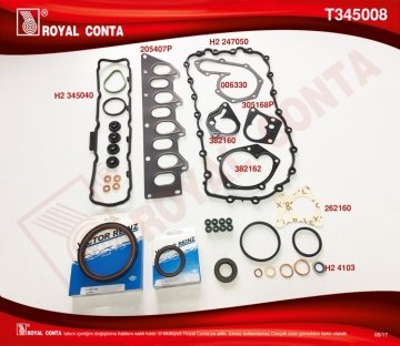 MOTOR TAKIM CONTASI (YARIM) RAINZ KECELI VE SUBAP LASTIKLI TRAFIC LAGUNA 1,9DCI (F9Q)