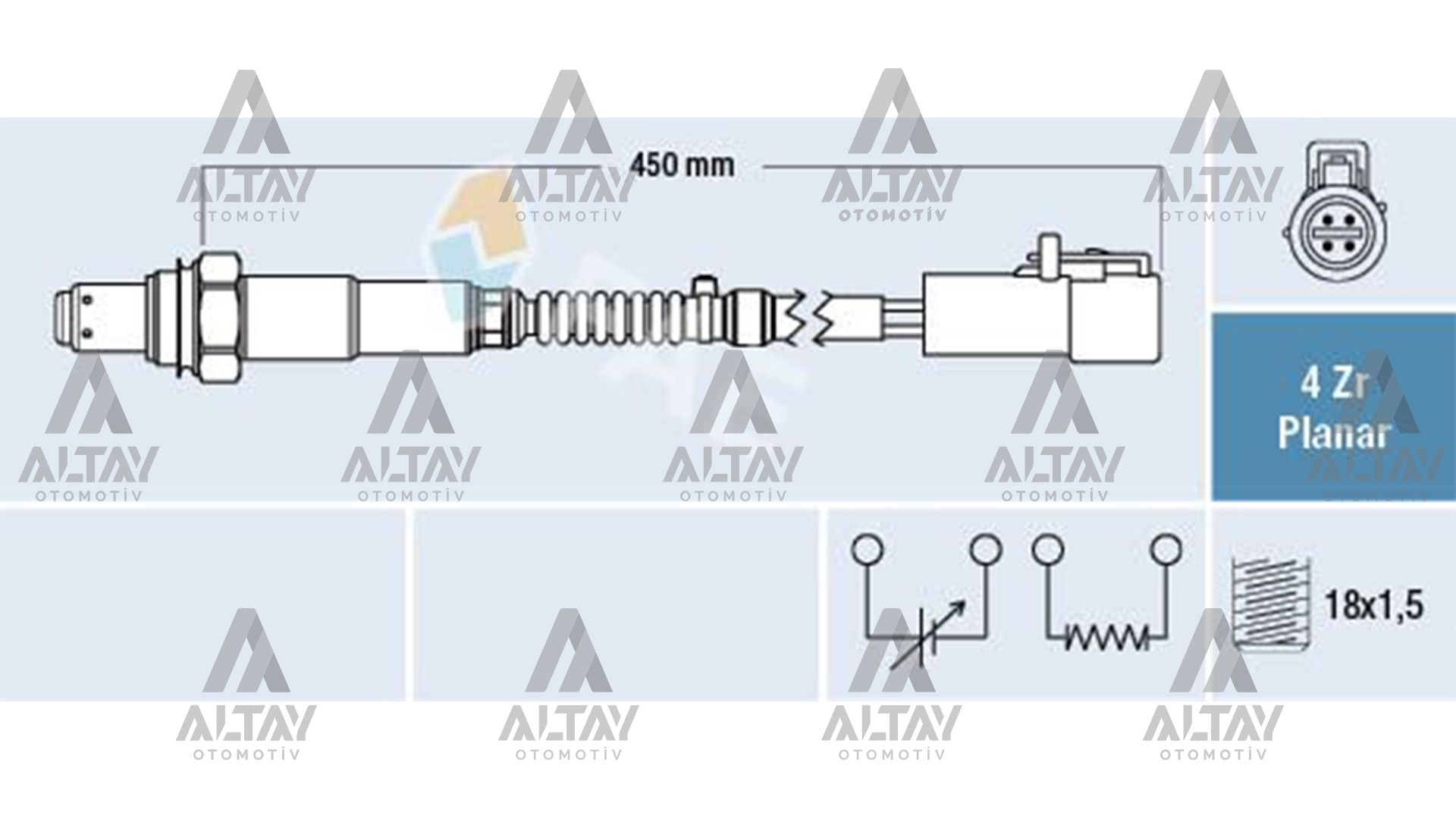 SENSÖR OKSİJEN C MAX II 10=> (DXA - CB7. DXA - CEU) 1.6 TI  / FOCUS / C MAX 03-07 (DM2 1.6 / FOCUS II 04-11 MAVİ